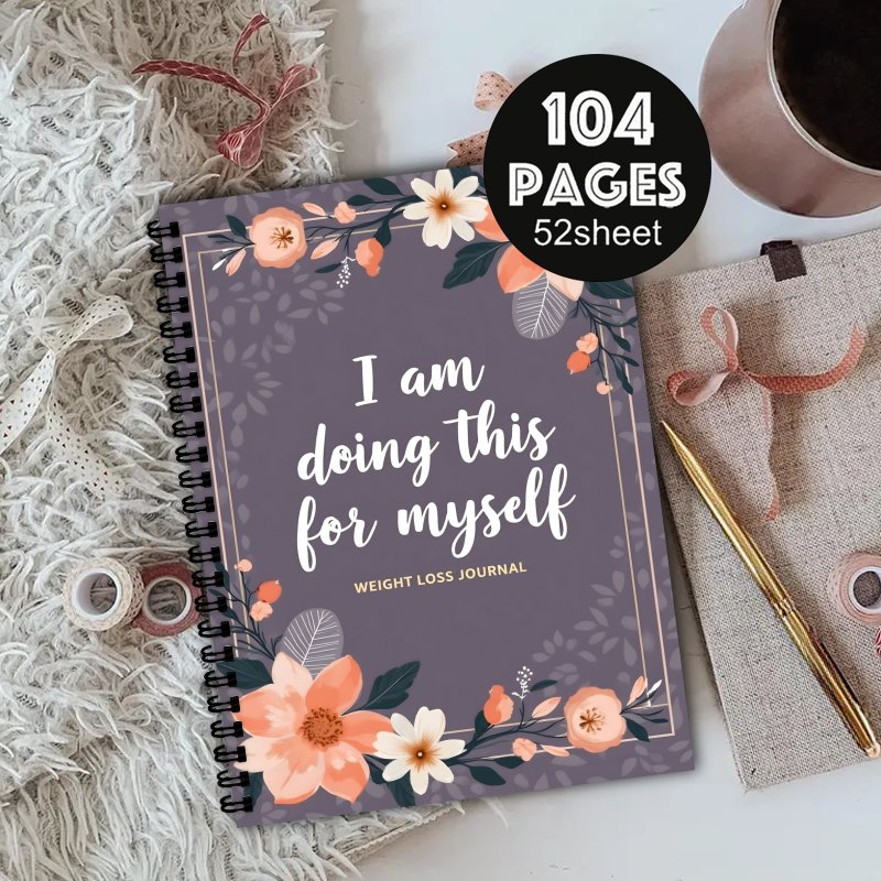 Fitness Journal Planner - A5 체중 감량 일기, 일일 활동